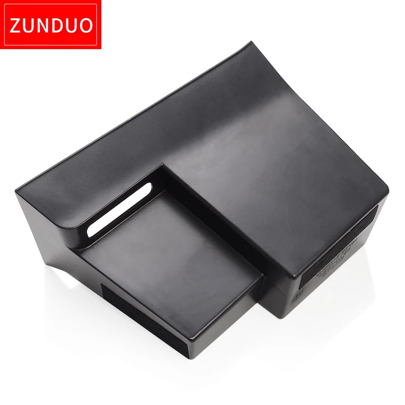 ZUNDUO-caja de almacenamiento Central para coche, organizador de contenedores, bandeja automática, para T-ROC, 2017, 2018, 2019, TROC T ROC