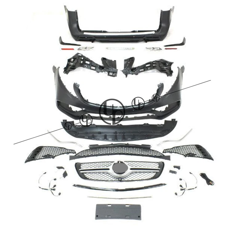 w447 full body kit for Vito wagons front bumper  front grille  rear bumper  PP material