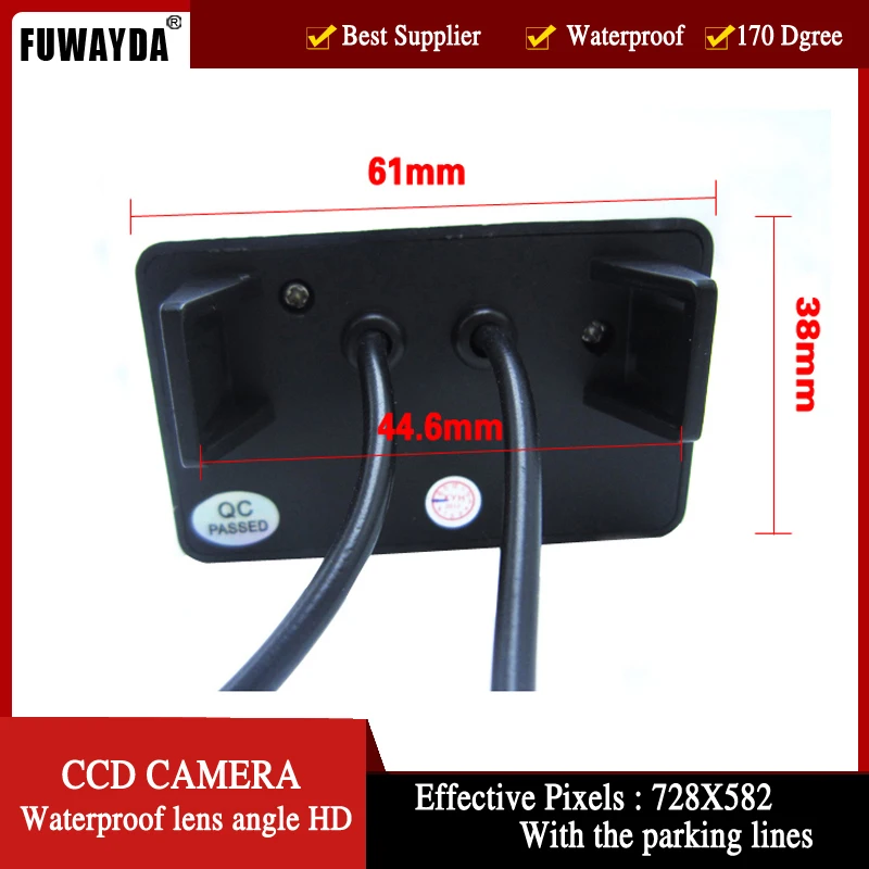 FUWAYDA HD CCD 170'' Wide view Angle Car Rear view camera Parking Camera Color Night Version   CAMERA for Peugeot Partner Tepee