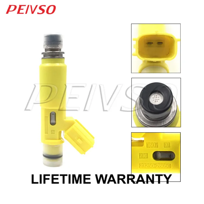 PEIVSO 4pcs 23250-28050 23209-28050 Fuel Injector For TOYOTA EU Avensis 03~06 Camry 04~06 Picnic 01~03 RAV4 00~03 2.0L 1AZ