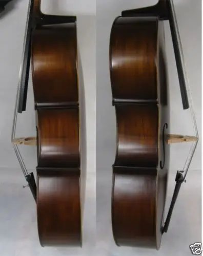 

New 4/4 cello Spruce top Maple Back Ebony Parts Powerful Sound Black Color 51 #