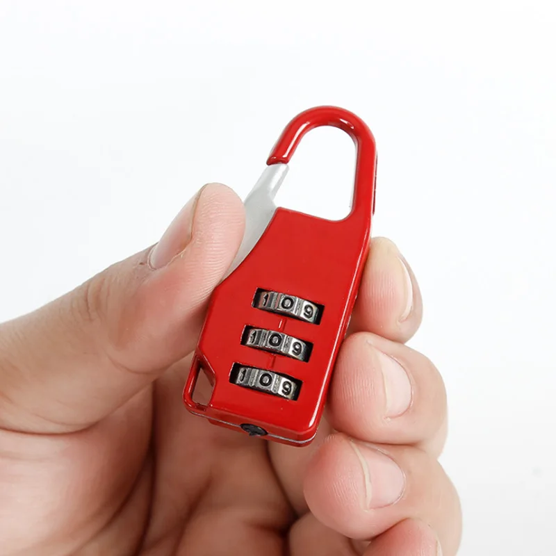 1pcs Mini 3 Digit Code Combination Lock Save Luggage Password Lock Padlock Suitcase Travel Luggage Boxes Safety Pendant Decor
