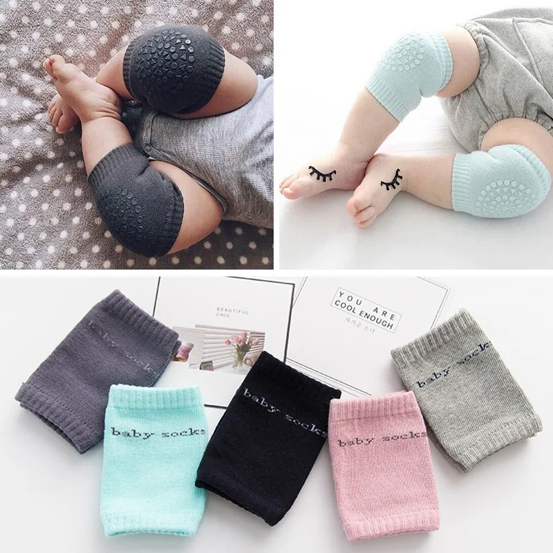 

Cotton Baby Knee Pads Protector Kids Crawling Elbow Cushion Anti Slip Crawl Children Short Kneepad Infants Baby Kneecap Socks