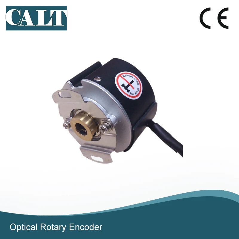 CALT GSM48 8mm Hollow Shaft or 9mm Taper Shaft 2500 Pulse Rotary Encoder for 4 Pairs Poles Servo Motor