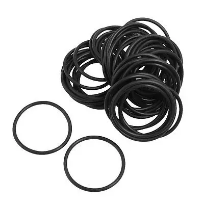 50 Pcs 34mm x 39mm x 2.5mm Flexible Nitrile Rubber O Rings Washers