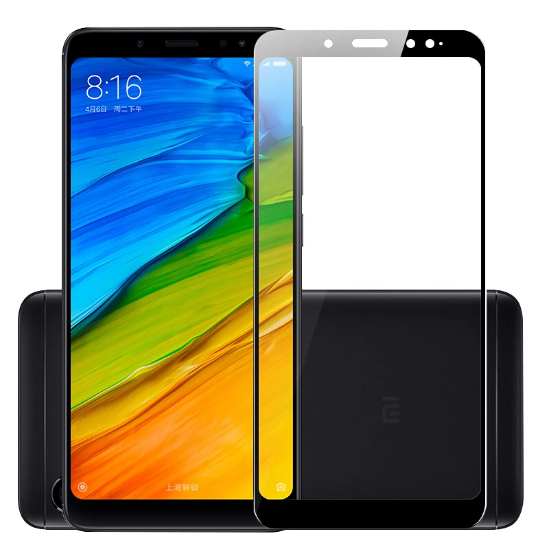 Para xiaomi Redmi note 5 vidrio templado cubierta completa prime protector de pantalla redmi note 5 pro película de vidrio de teléfono para xaomi note5 64gb