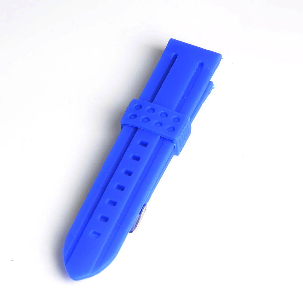 Men Women 24mm Blue Silicone Watch Band Strap Bracelet Fashion Watchband bande de montre cinturino Correa de rel