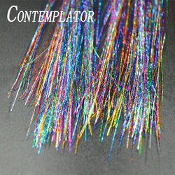 CONTEMPLATOR 3 sacchetti di new arcobaleno Flashabou materiali Glittering flash sparkle tinsel Tinsel pesca a mosca per wet flies filanti