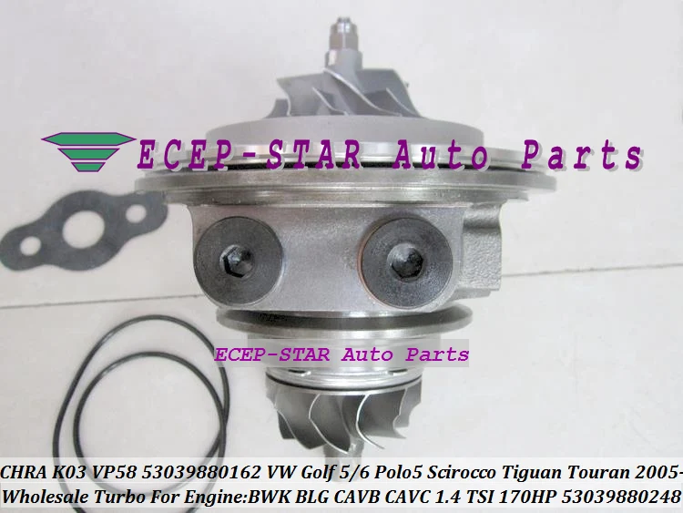 Turbo cartridge CHRA K03 53039700150 53039700142 53039700099 For VW Golf 5 GT Polo 5 Scirocco Tiguan Touran BWK BMY BLG 1.4L TSI