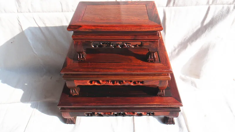 Value. Jade stone pedestal mahogany red wood ornaments wooden pallet wood base bonsai pots