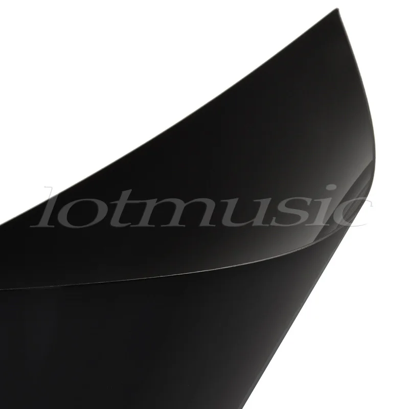 10pcs 1ply 12x12 inch Guitar Pickguard Material Pick Head Veneer Sheet Black 1mm