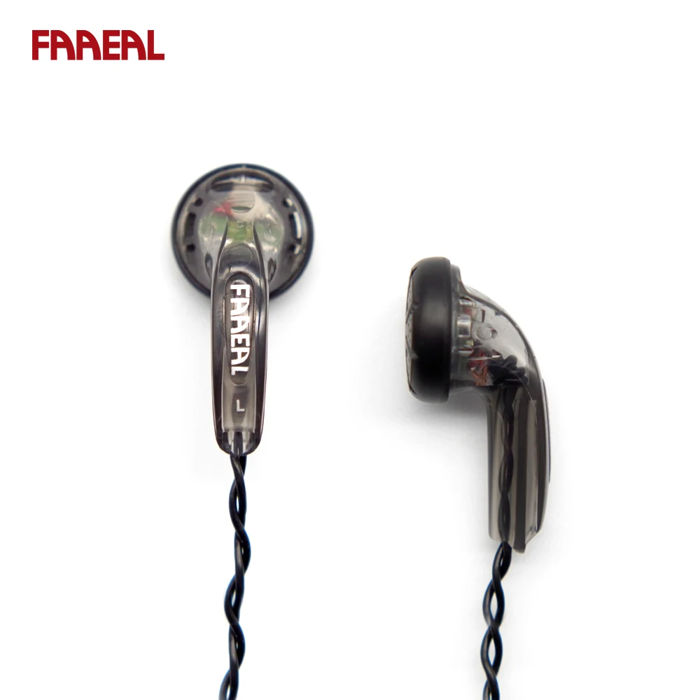 FAAEAL Snow-lotus 1.0 Earphone 64ohm 3.5mm In Ear Earphones Heavy Bass HiFi DIY Earbuds For PC Computer Xiaomi Huawei Smartphone