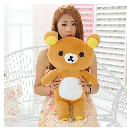 80 cm San-x Rilakkuma bear plush toy bear doll throw pillow gift w5180