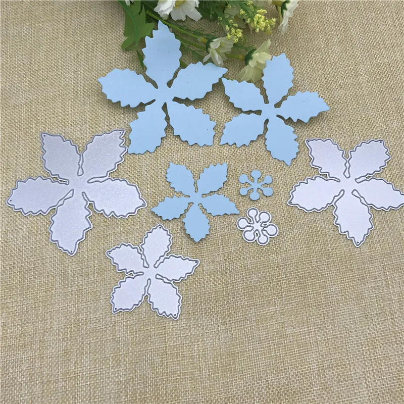 Flowers Leaves stencil Metal Cutting Dies Stencil Scrapbooking Photo Album Card Paper Embossing Craft DIY