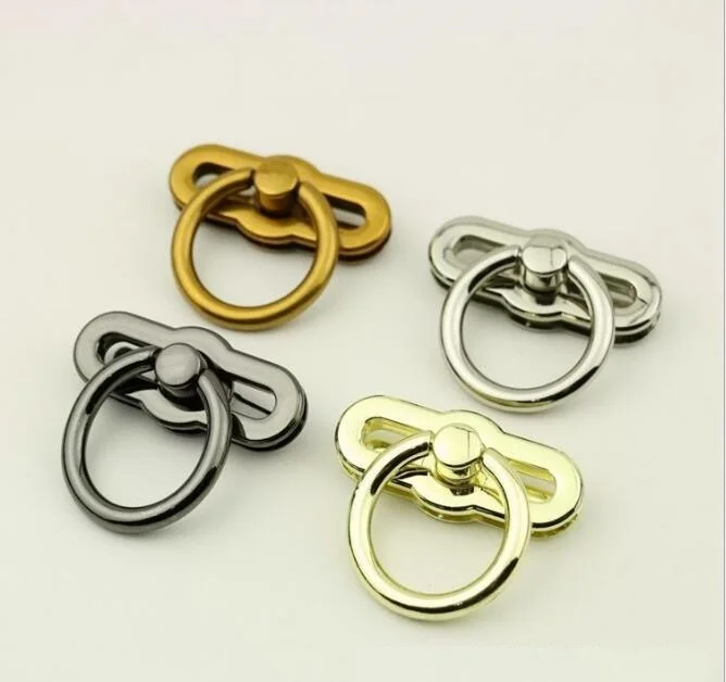 (10 PCS/lot) Bag Handbag Hardware Ring Metal Rotating Decorative Buckle Accessories