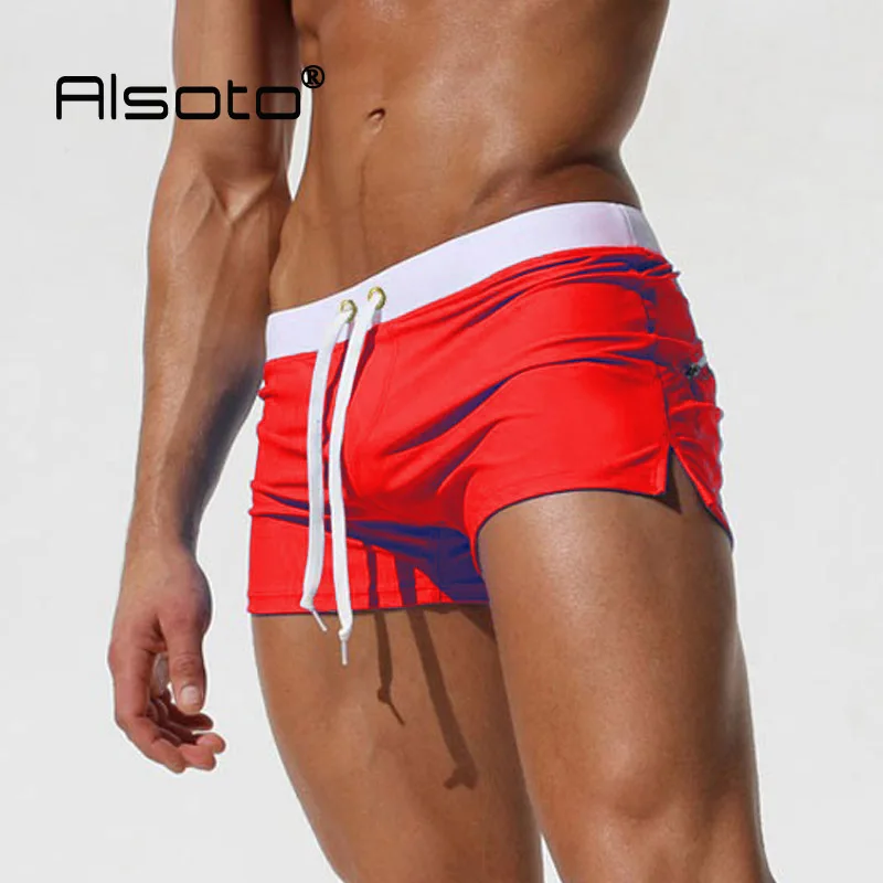 Summer Hot Sexy Swimwear Men Swimsuits Swim Trunks Boxer Briefs gay swimming Sunga Swim Suits mayo Maillot De Bain Beach Shorts