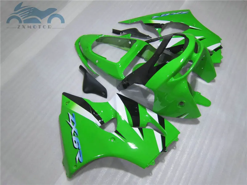 Free Custom fairing kits for KAWASAKI Ninja ZX6R 1998 1999 ABS sport fairings set ZX 6R ZX636 98 99 green body aftermarket parts