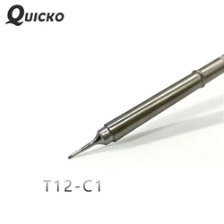 QUICKO T12-C1/C4/CF4 Shape C series Solder iron tips  welding heads tools 70W for FX9501/907 T12 Handle OLED&LED station