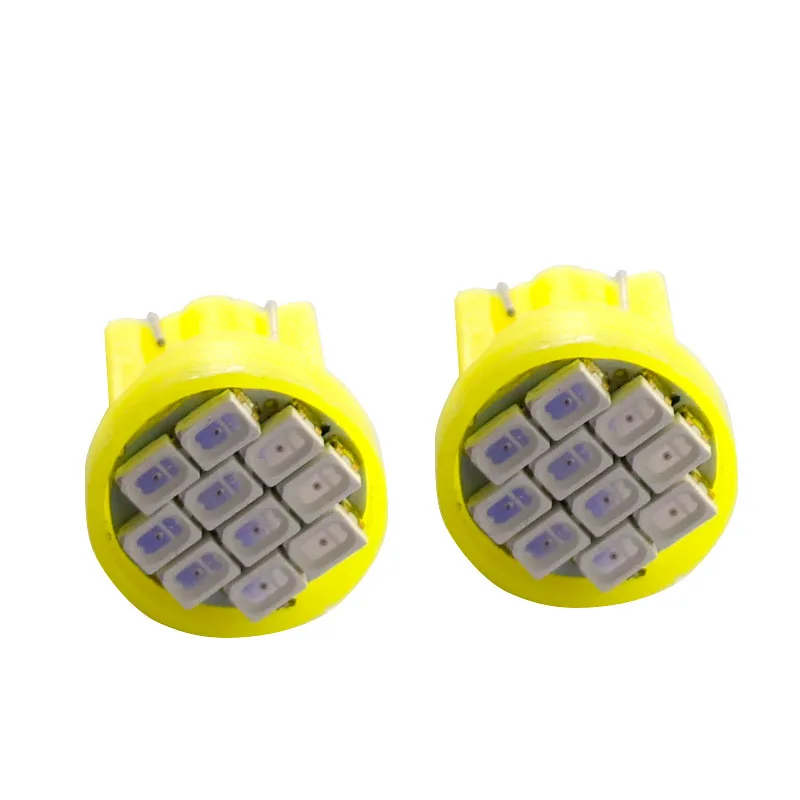 

100 шт. 7 цветов T10 10 SMD 1206 Светодиодная лампа 3020 194 168 w5w Внутренние дверные фонари для чтения Инструмент Лампа-индикатор 12 В