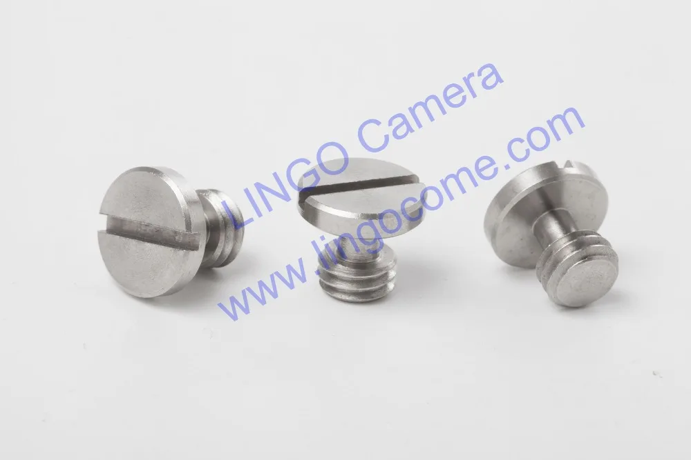 ขายส่ง 3/8 "สกรูขาตั้งกล้องสําหรับขาตั้งกล้อง Quick Release Plate Silver อุปกรณ์เสริมกล้อง LL1497