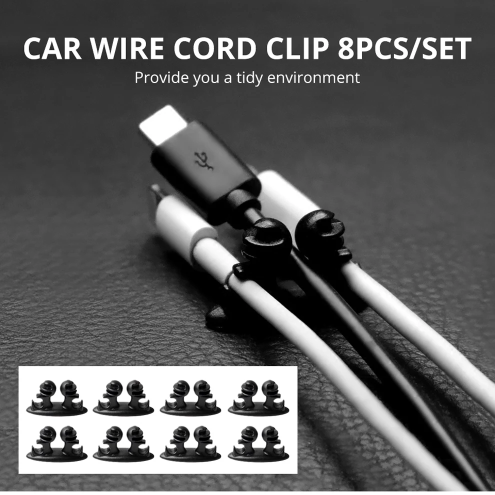 8x Car Charger Line USB Cable Clip Accessories Sticker For BMW E46 E39 E90 E60 E36 F30 F10 E34 X5 E53 E30 F20 E92 E87 M3 M4 M5