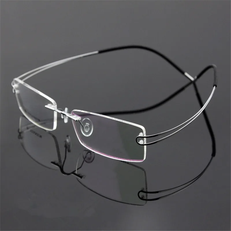 

Pure Titanium Glasses Frame Eyeglasses Men Women Customized Prescription glasses Myopia Hyperopia Frameless frames fashion