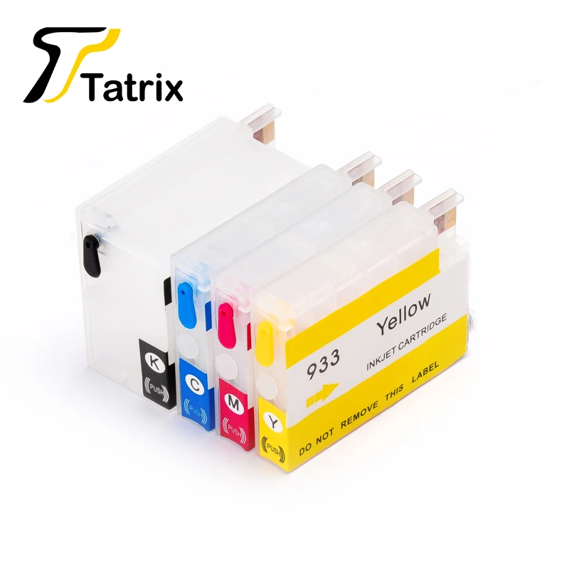 Tatrix For HP 932 933 932XL 933XL Refillable Ink Cartridge For HP Officejet 6600 H711a H711g 6100 6700 7110 7610