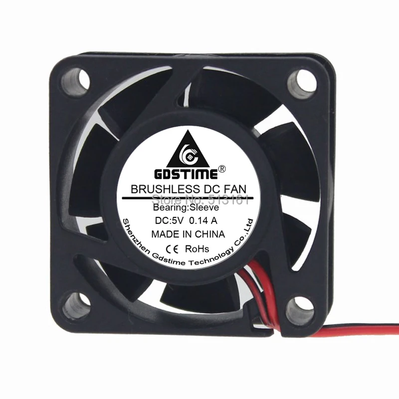 2pieces set Gdstime 4015 4CM 40mm 5V 2Pin 40x40x15mm Silent Mini Cooling Fans