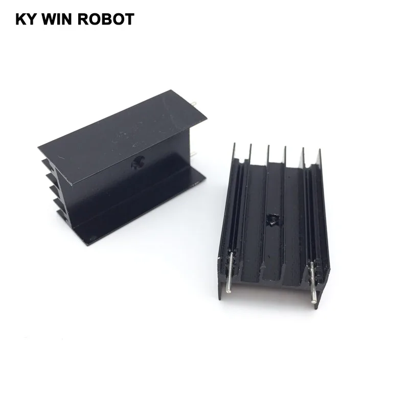 10 pcs Aluminium TO-220 Heatsink TO 220 Heat Sink Transistor Radiator TO220 Cooler Cooling 23*16*40MM With 2 Pins