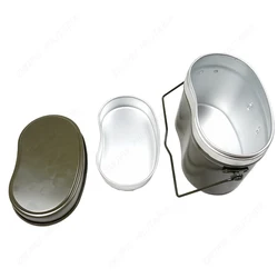 WWII WW2 ARMY ALUMINIUM LUNCH BOX CAMPING HIKING MESS TIN LUNCH BOX new JP10201