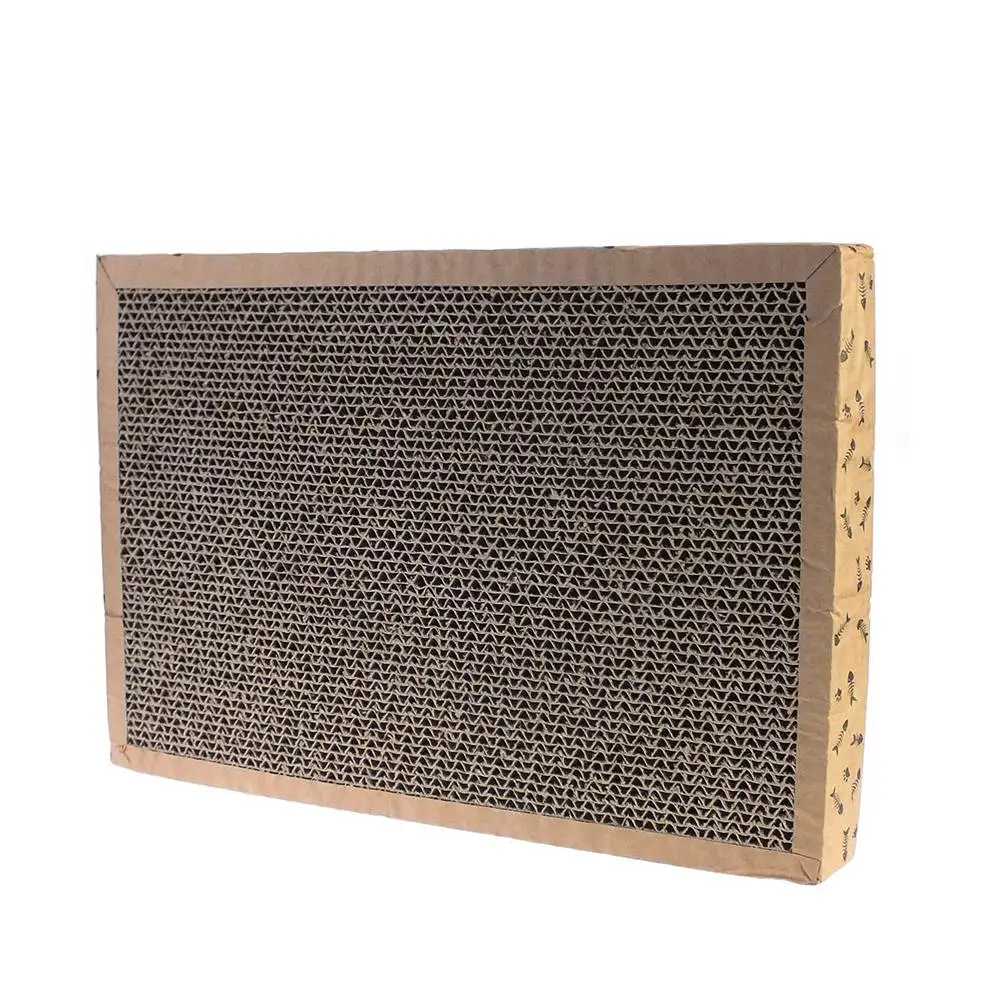 Cat Scratch Board Corrugated Paper Cat Scratcher For Kitten Catnip Fish Bones Scratch Board Pad Cat Supplies Pet Products LY0017