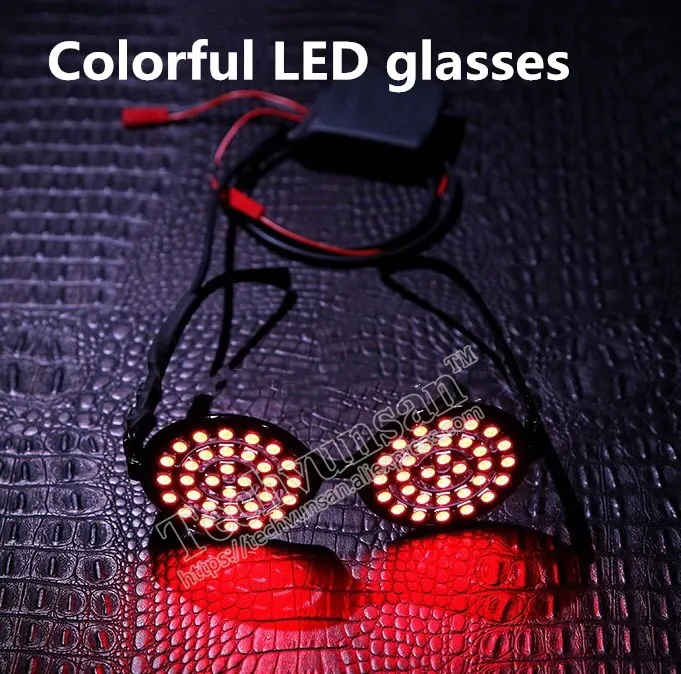 LED luminescence Rezz glasses Singer performance DJ stage Music Festival perform Nightclub Bar KTV Light eyeglasses