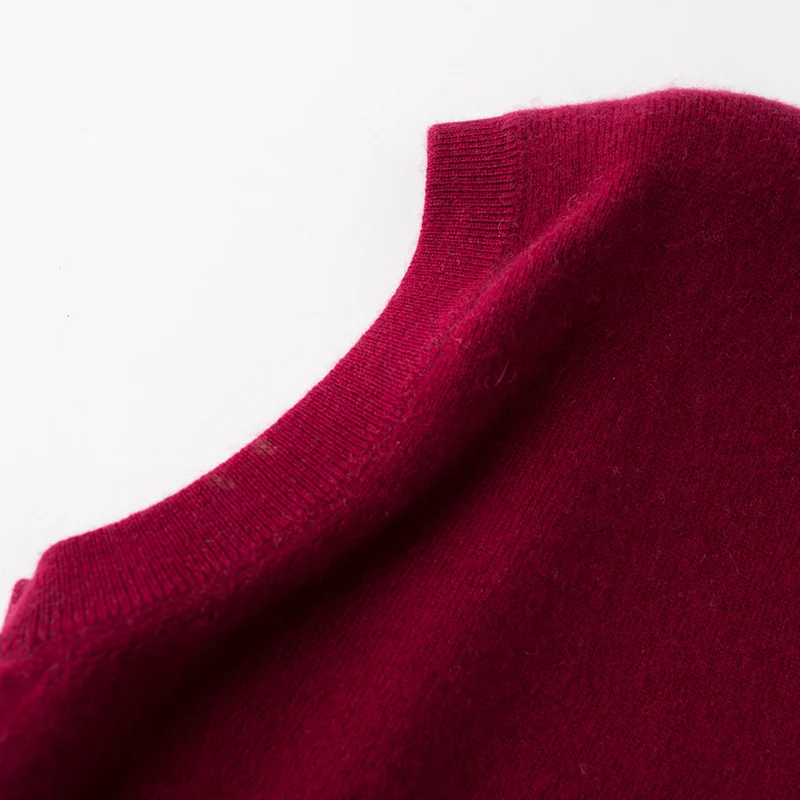 Men Sweaters 100% Pure Cashmere Jumpers Sleeveless Vneck Pullovers Hot Sale 5Colors Sweater Winter New Knitwear Man Clothes Tops