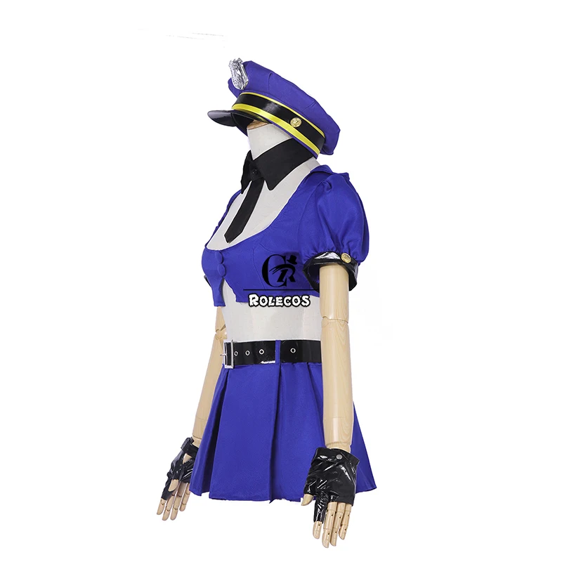 ROLECOS LOL Fantasias Cosplay para Mulheres, Oficial Caitlyn, Conjunto completo, Vestido extravagante, Fantasia de Polícia