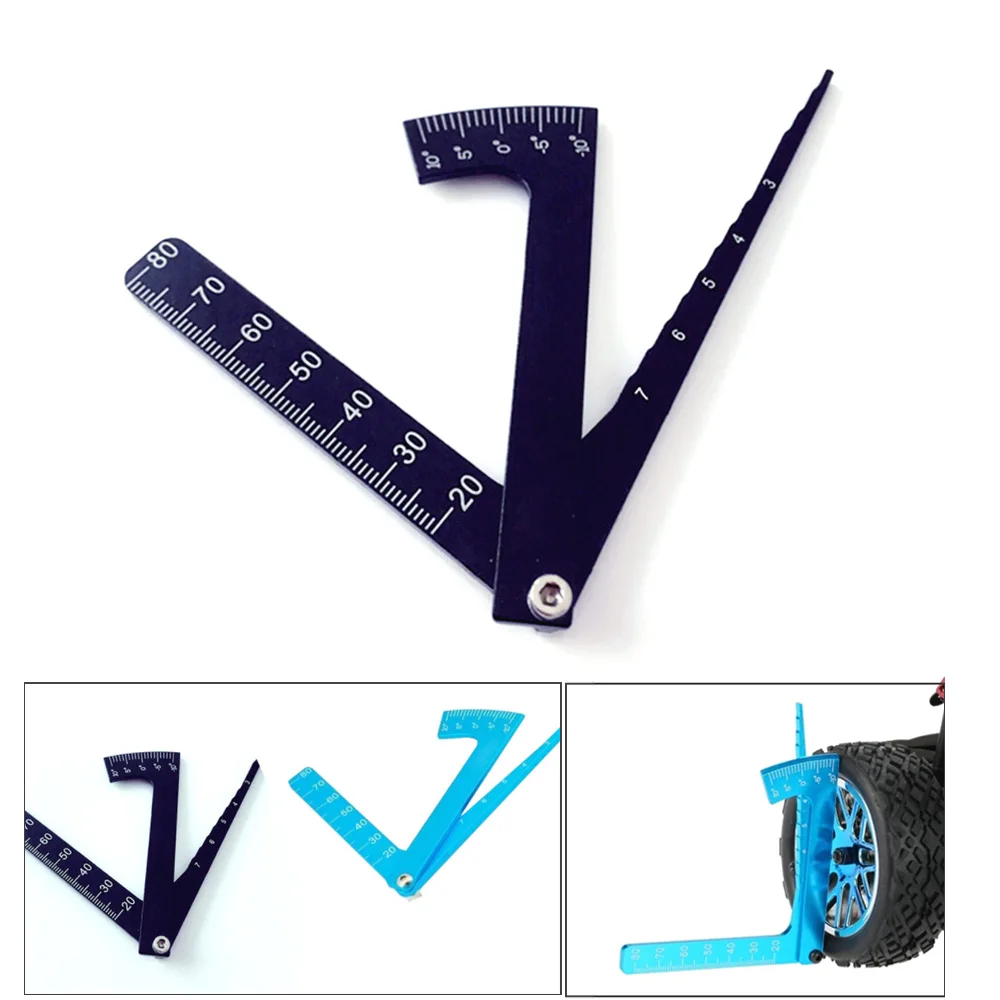 Adjustable Ruler Adjusting Height And Wheel Rim Camber Multi-functional Multi Angle Measuring Template Tool RC Accessory