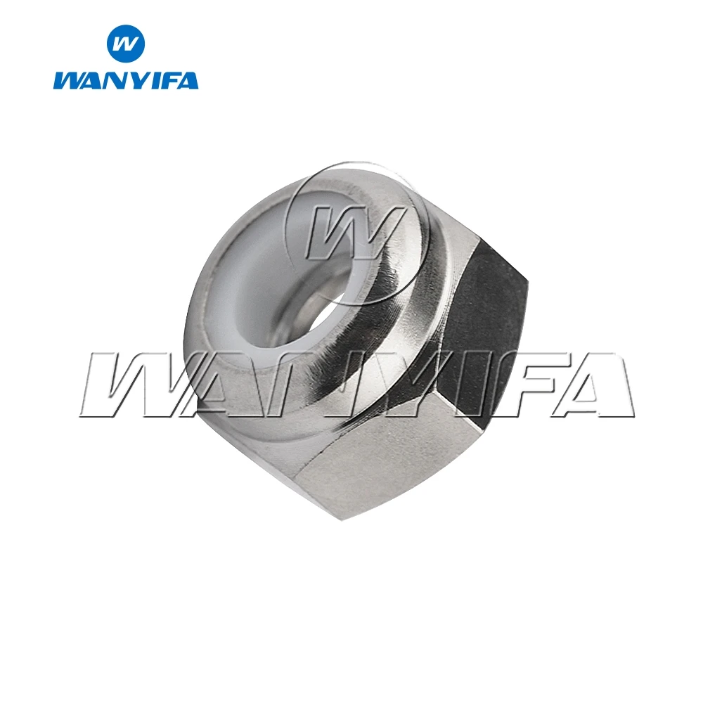 Immagine 7: Wanyifa Titanium Bike Lock M6 Dado Nylon Flangia Testa Bulloni Viti 6 Pz/lotto