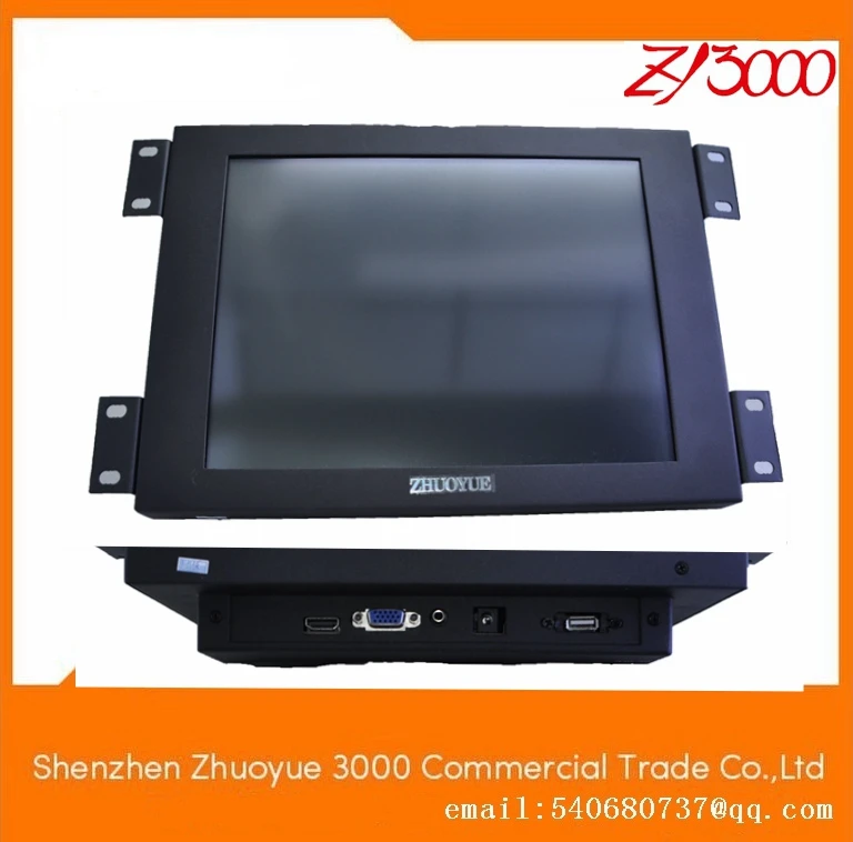 new stock 17 inch 4:3 1280*1024 lcd TFT metal casing open frame  resistive touch screen Industrial monitor image 5