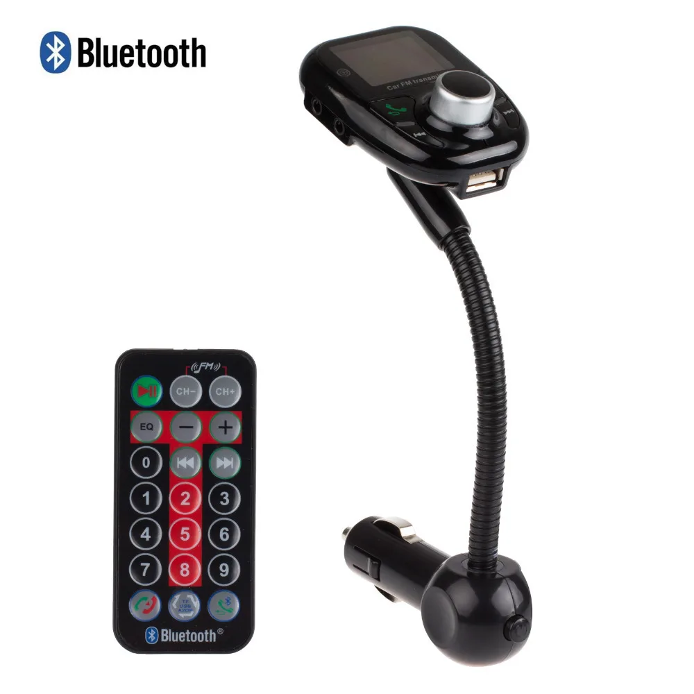 Car MP3 Audio Player Bluetooth FM Transmitter With Remote Control Wireless FM Modulator Car Kit HandsFree LCD Screen USB Charger
