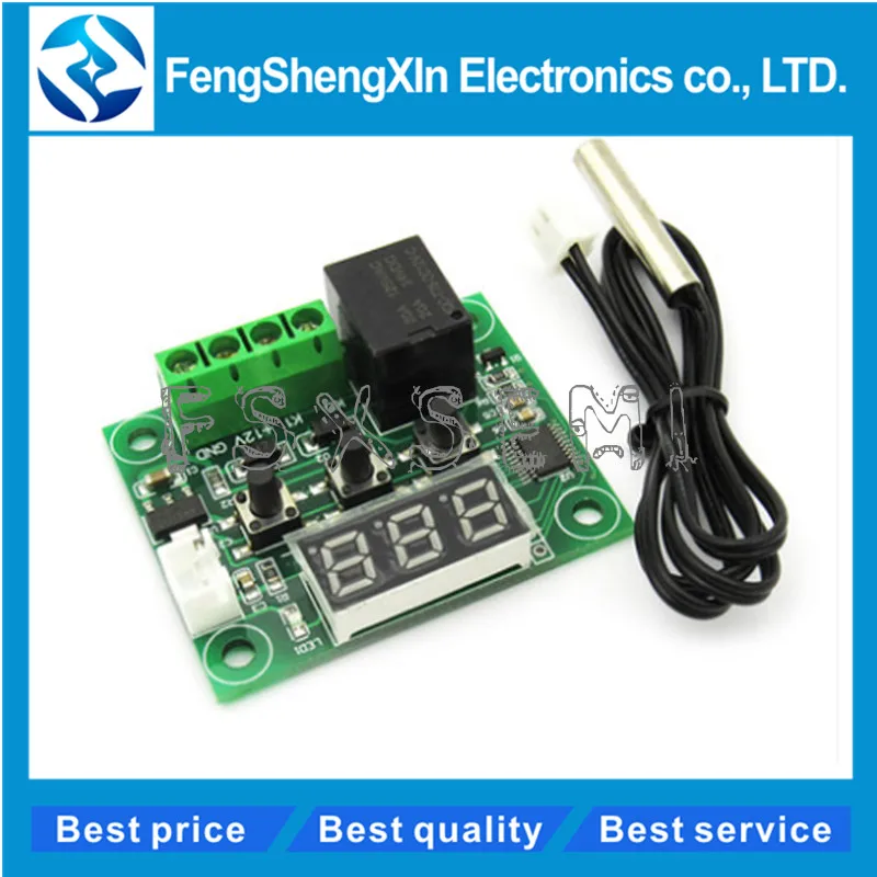 XH-W1209 DC 12V RED display heat cool temp thermostat temperature control switch thermometer thermo controller