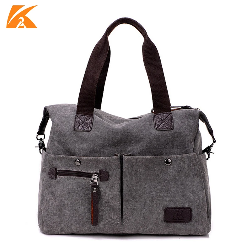 KVKY nowy przyjeżdża kobiety torba Vintage płócienne torebki damska torba podróżna kobieta torba na ramię crossbody duża torba typu tote na co dzień