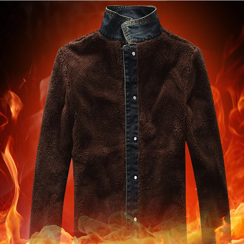 

free shipping man's winter jacket casual warm jacket men Jacket solid winter fleece coat Size S-XXXL