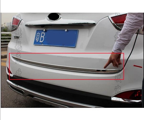 

Хромированная задняя нижняя накладка на крышку багажника 2010, 2011, 2012, 2013, для Hyundai Tucson ix35