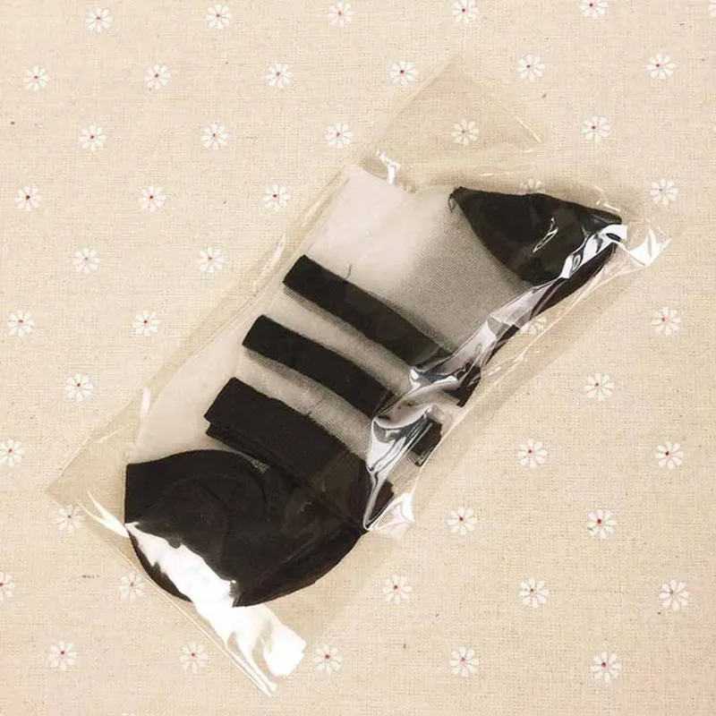 Two Striped Lace Transparent Crystal Socks 2018 Hot Selling Different Style Comfy Sheer Silk Summer Ankle Women Socks