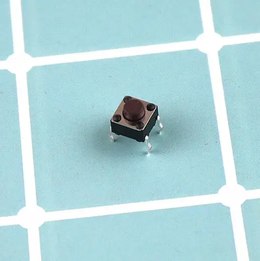 10PCS 6*6*5mm brown  touch switch 4 foot micro button 6x6x5 miniature electromagnetic oven accessories panel key switch