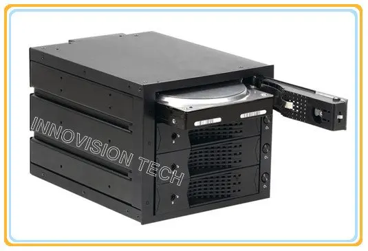 ابتكارات 6204SS 4*3.5 "الساخنة مبادلة HDD وحدة تشغل 3*5.25" CD-ROM الفضاء