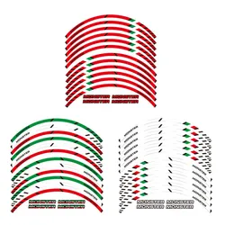 High quality 12 X Thick Edge Outer Rim Sticker Stripe Wheel Decals FIT for all DUCATI MONSTER 695 696 796 1100 1100S 797 821 795