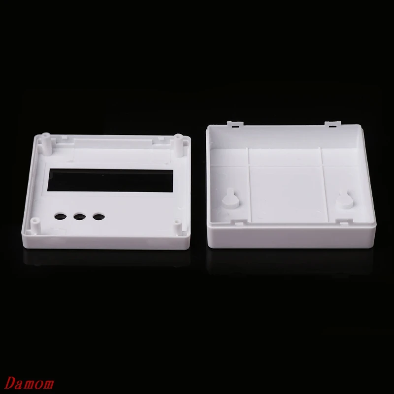 86 Plastic Project Box Enclosure Case for DIY LCD1602 Meter Tester With Button Damom