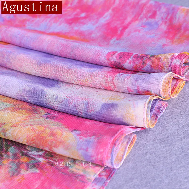 chiffon Flower Ink painting scarf fashion shawl women designer brand luxury for women headscarf scarfs scarves stoles and shawls