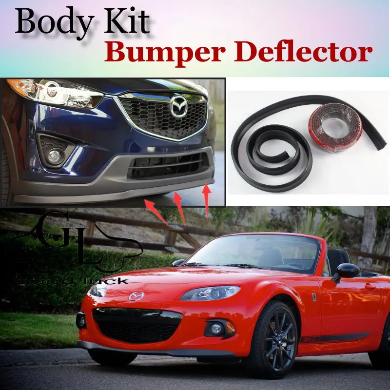 For Mazda MX-5 MX5 MX 5 Miata Eunos Roadster Bumper Lip / Front Spoiler Deflector For Car Tuning / Body Kit / Strip Skirt