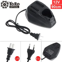 TORO-adaptador de corriente de cargador grande tipo ratón, 90cm, 12V, compatible con 100-240V, fuente de alimentación para taladro eléctrico de litio y destornillador